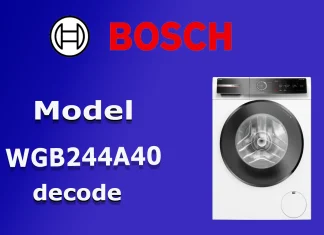 Dekódovanie čísla modelu práčky Bosch